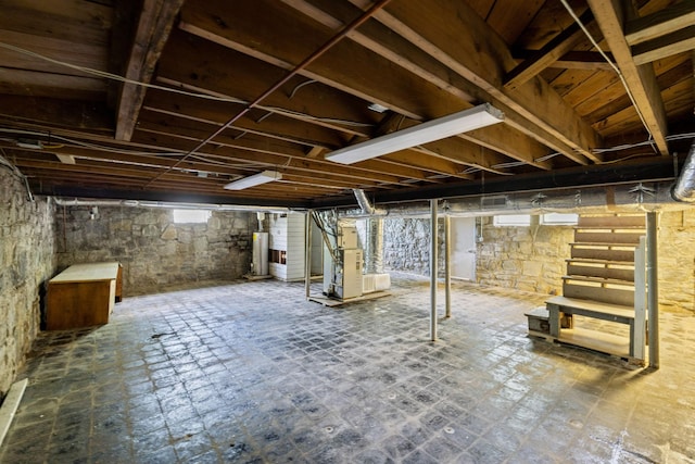 234 4th Ave N, Franklin, TN 37064 - basement featuring water heater and heating unit