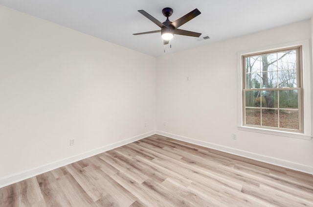 461 Summit Rd, Stanton, TN 38069 - unfurnished room featuring light wood finished floors and ceiling fan