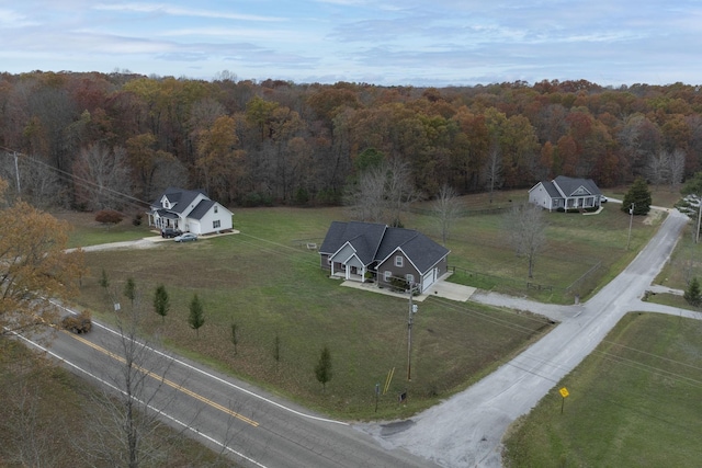 33 Maple Ln, Summertown, TN 38483 - aerial overview of property's location with a forest and rural landscape