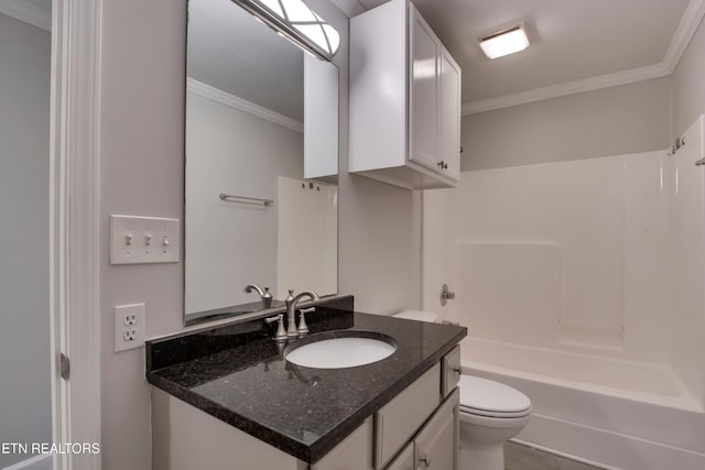 57 Riverview Dr, Oak Ridge, TN 37830 - full bath with crown molding, vanity, and tub / shower combination