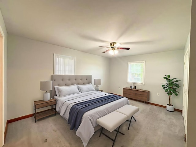 571 E Main St, Auburn, KY 42206 - bedroom featuring light carpet and a ceiling fan