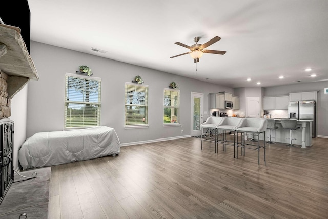 3210 Chatfield Dr, Murfreesboro, TN 37129 - dining area with ceiling fan, healthy amount of natural light, recessed lighting, and wood finished floors