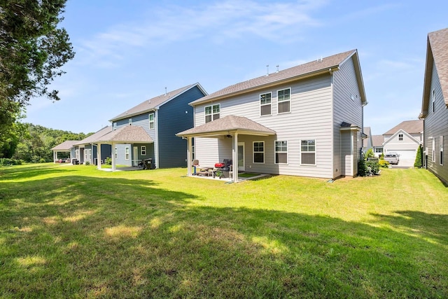 3210 Chatfield Dr, Murfreesboro, TN 37129 - rear view of house with a patio and a yard