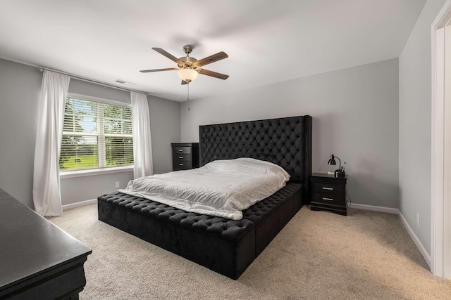 3210 Chatfield Dr, Murfreesboro, TN 37129 - bedroom featuring light carpet and ceiling fan
