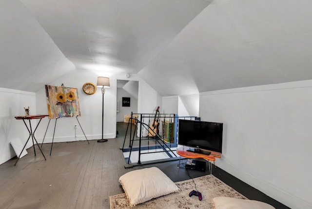 203 6th Ave, Columbia, TN 38401 - interior space featuring hardwood / wood-style floors and lofted ceiling