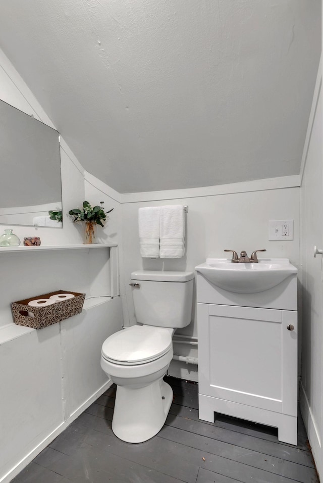 203 6th Ave, Columbia, TN 38401 - half bath featuring vanity and lofted ceiling