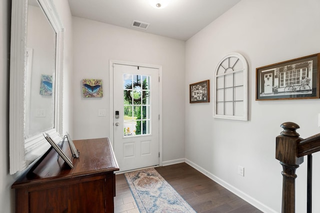 4206 Grapevine Loop, Smyrna, TN 37167 - entryway with dark wood finished floors and baseboards