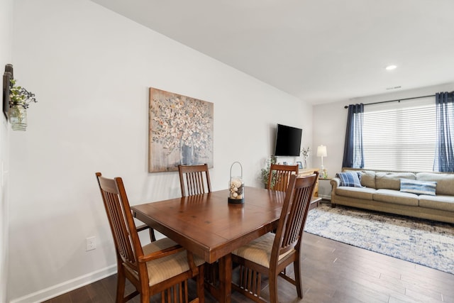 4206 Grapevine Loop, Smyrna, TN 37167 - dining area with dark wood-type flooring and recessed lighting