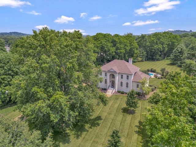 904 Oxford Ct, Brentwood, TN 37027 - aerial view of property and surrounding area featuring a heavily wooded area
