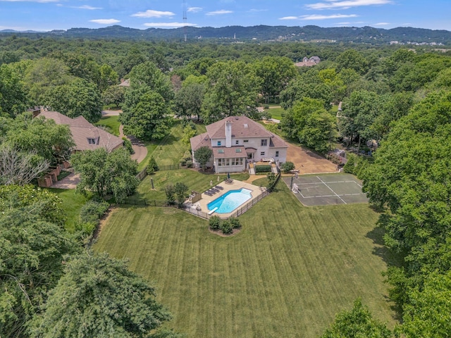 904 Oxford Ct, Brentwood, TN 37027 - view of subject property featuring a pool and a mountainous background