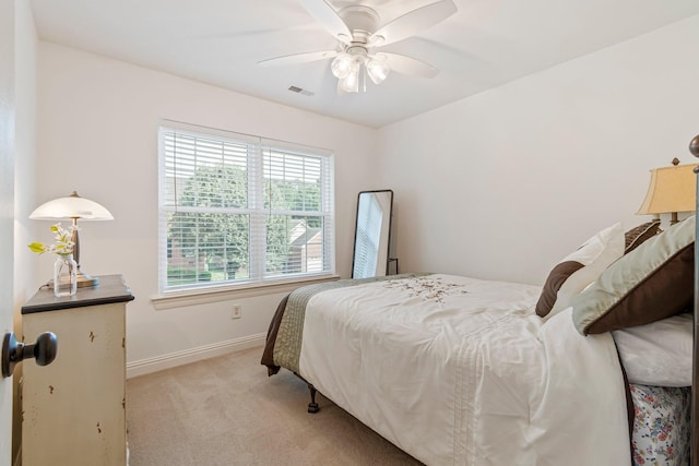 824 W Benjamin Ct, Franklin, TN 37067 - bedroom with light carpet and ceiling fan