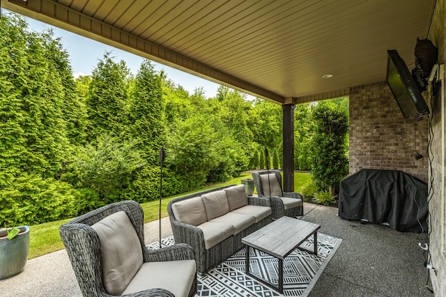 1328 Reynard Dr, Gallatin, TN 37066 - view of patio / terrace featuring an outdoor hangout area and area for grilling