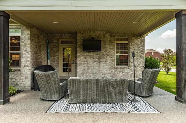 1328 Reynard Dr, Gallatin, TN 37066 - view of patio / terrace featuring an outdoor living space