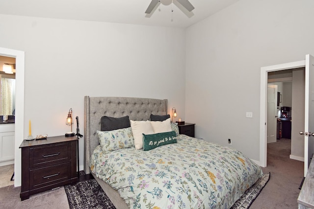 2163 Bayport Ave, Old Hickory, TN 37138 - carpeted bedroom with baseboards and a ceiling fan