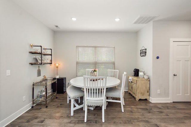 2163 Bayport Ave, Old Hickory, TN 37138 - dining space with dark wood-style floors and recessed lighting