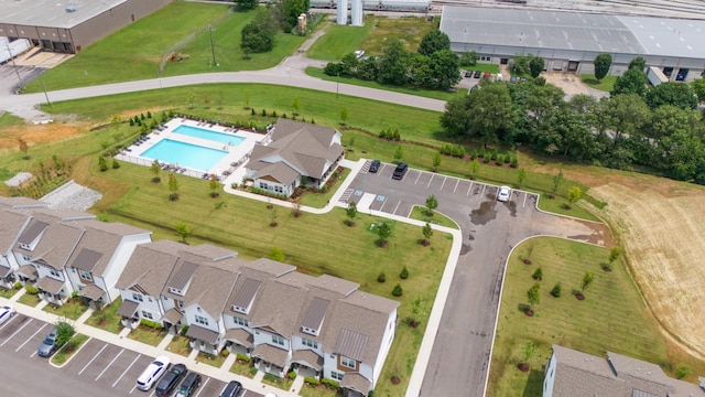 2163 Bayport Ave, Old Hickory, TN 37138 - aerial view of property's location with a pool area