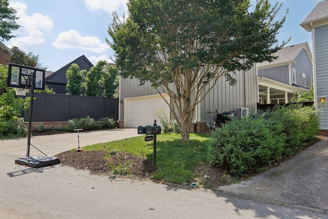 305 White Moss Pl, Franklin, TN 37064 - view of property exterior with concrete driveway, a garage, and board and batten siding