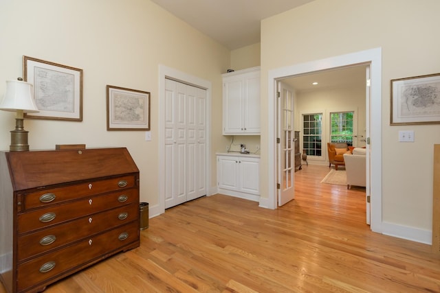 238 Wiggins Creek Dr, Sewanee, TN 37375 - hallway featuring light wood-style flooring
