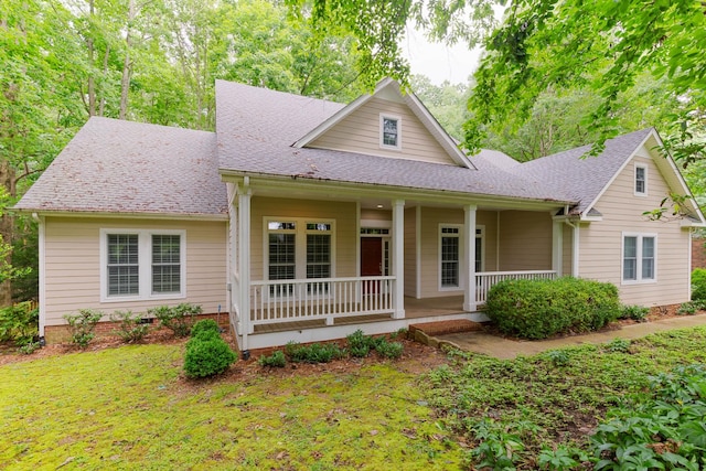 238 Wiggins Creek Dr, Sewanee, TN 37375 - view of front facade featuring covered porch and roof with shingles
