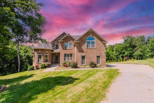 1210 Black Rd, Cunningham, TN 37052 - view of front of property featuring brick siding and a front yard