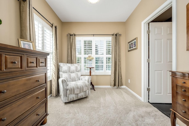 939 Central Valley Rd, Murfreesboro, TN 37129 - living area featuring baseboards and light colored carpet