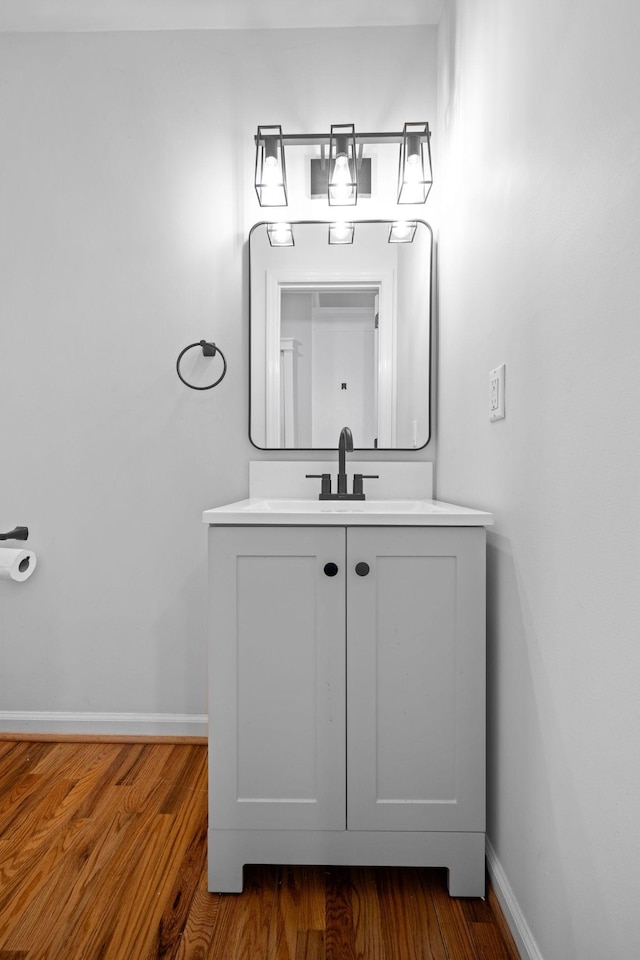 1204 Corlew Dr, Burns, TN 37029 - bathroom with wood finished floors and vanity