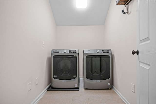 1204 Corlew Dr, Burns, TN 37029 - laundry area with independent washer and dryer and light tile patterned floors