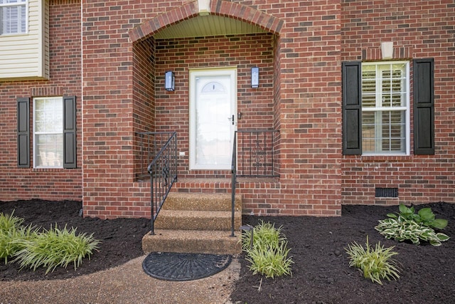 1204 Corlew Dr, Burns, TN 37029 - entrance to property featuring crawl space and brick siding