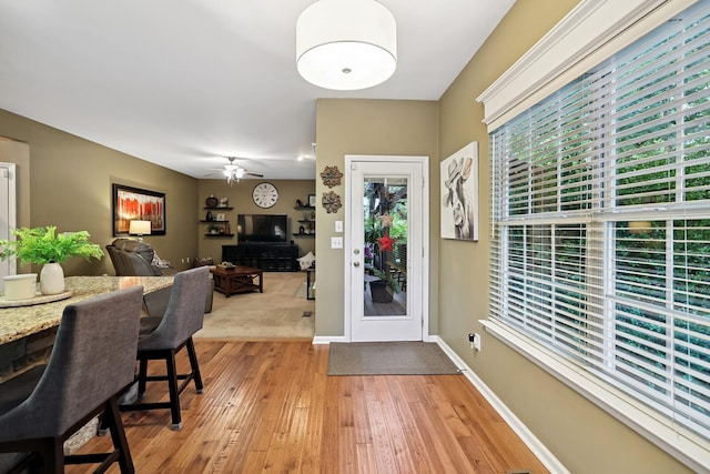 1511 Cardinal Ln, Mount Juliet, TN 37122 - entryway featuring light wood-type flooring and a ceiling fan