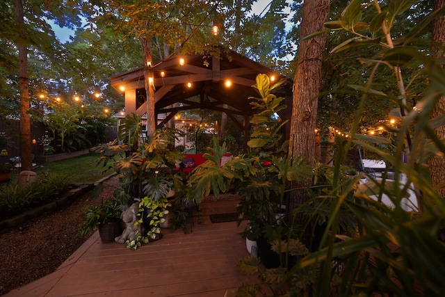 1511 Cardinal Ln, Mount Juliet, TN 37122 - wooden terrace with a gazebo
