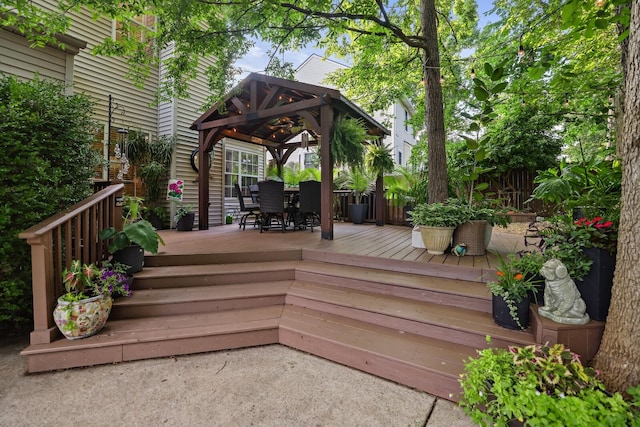 1511 Cardinal Ln, Mount Juliet, TN 37122 - deck with a gazebo and outdoor dining area