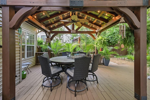 1511 Cardinal Ln, Mount Juliet, TN 37122 - wooden terrace featuring a gazebo and outdoor dining area