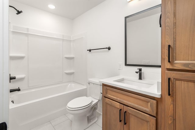 11 Dutch Dr, Clarksville, TN 37043 - bathroom with vanity, tile patterned floors,  shower combination, and recessed lighting