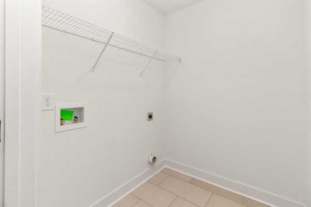 11 Dutch Dr, Clarksville, TN 37043 - laundry room with electric dryer hookup, washer hookup, and light tile patterned flooring