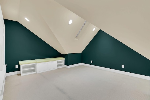 1512 Mirabella Way, Murfreesboro, TN 37130 - additional living space with lofted ceiling, carpet flooring, and recessed lighting