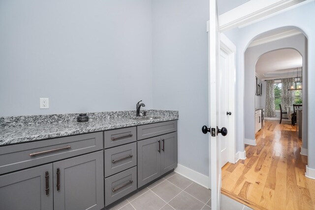 822 Manner Ln, Lebanon, TN 37087 - bathroom with vanity and tile patterned flooring