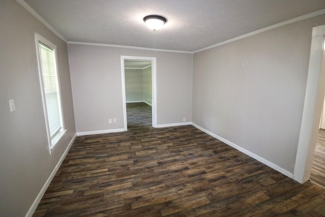 289 Long St W, Mc Ewen, TN 37101 - unfurnished room featuring dark wood-type flooring and crown molding