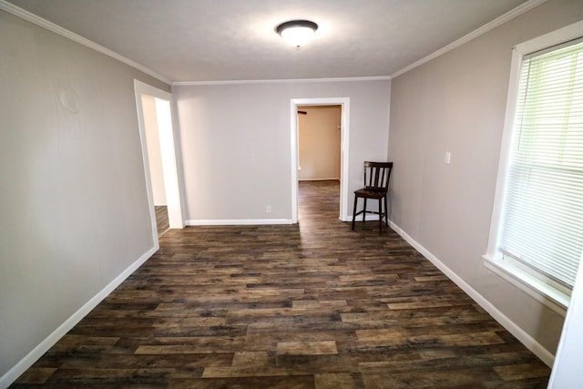 289 Long St W, Mc Ewen, TN 37101 - unfurnished room with dark wood finished floors and ornamental molding