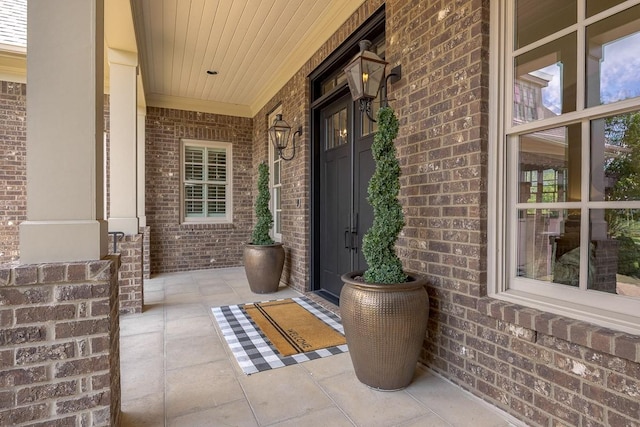 7216 Wildings Blvd, College Grove, TN 37046 - entrance to property featuring brick siding and a porch