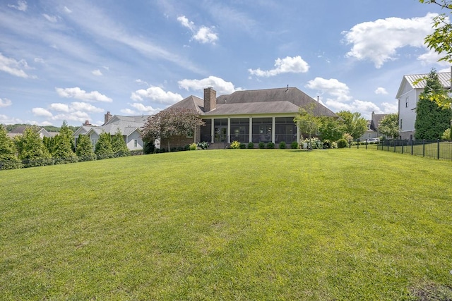 7216 Wildings Blvd, College Grove, TN 37046 - view of yard with a sunroom