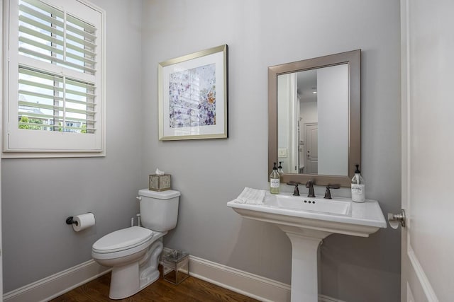 7216 Wildings Blvd, College Grove, TN 37046 - half bath with toilet and wood finished floors