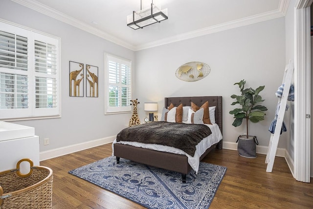 7216 Wildings Blvd, College Grove, TN 37046 - bedroom featuring crown molding and wood finished floors