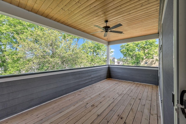 1117 38th Ave N Unit B, Nashville, TN 37209 - wooden deck featuring ceiling fan