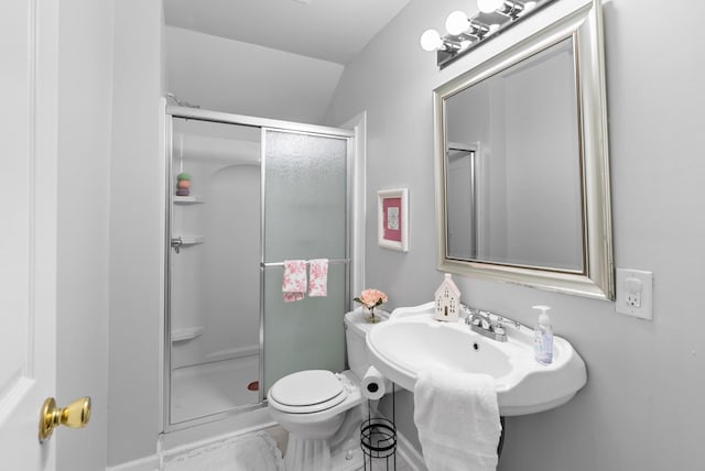 3406 Parks Ln, Spring Hill, TN 37174 - bathroom featuring a stall shower and toilet