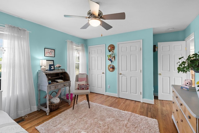 3406 Parks Ln, Spring Hill, TN 37174 - bedroom featuring wood finished floors and a ceiling fan