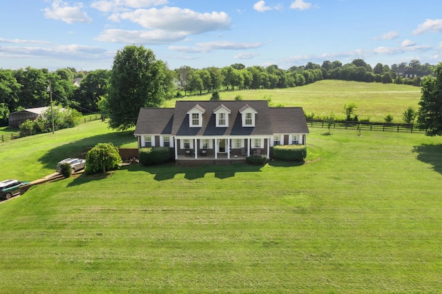 3406 Parks Ln, Spring Hill, TN 37174 - view of front of house featuring a porch and a view of rural / pastoral area