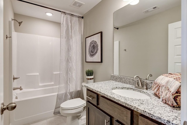 1423 Vanner Ct, Gallatin, TN 37066 - bathroom with shower / tub combo, vanity, and tile patterned floors