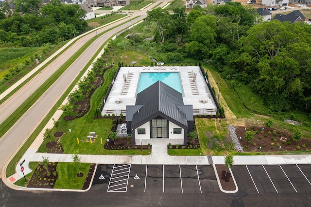 214 Hudson Dr, Gallatin, TN 37066 - aerial view of a pool area