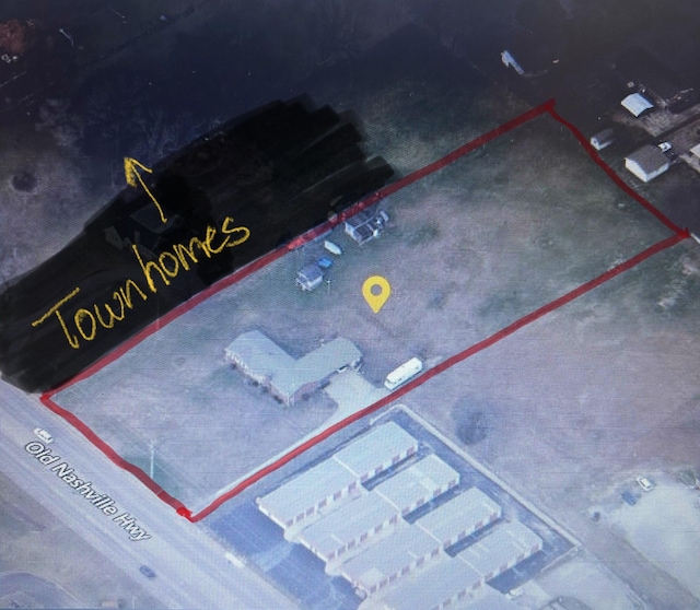 10510 Old Nashville Hwy, Smyrna, TN 37167 - map / location featuring property parcel outlined