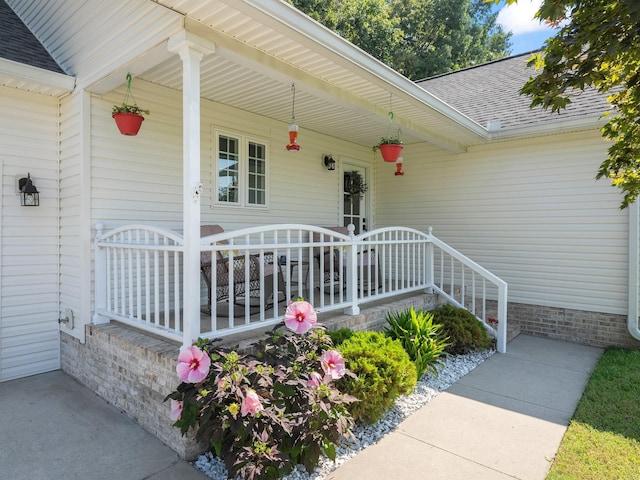 43 Shady Cove Ct, Estill Springs, TN 37330 - entrance to property with covered porch and roof with shingles